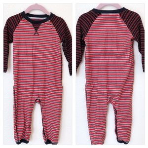 Tea Red Stripe Onesie Boys 18-24M